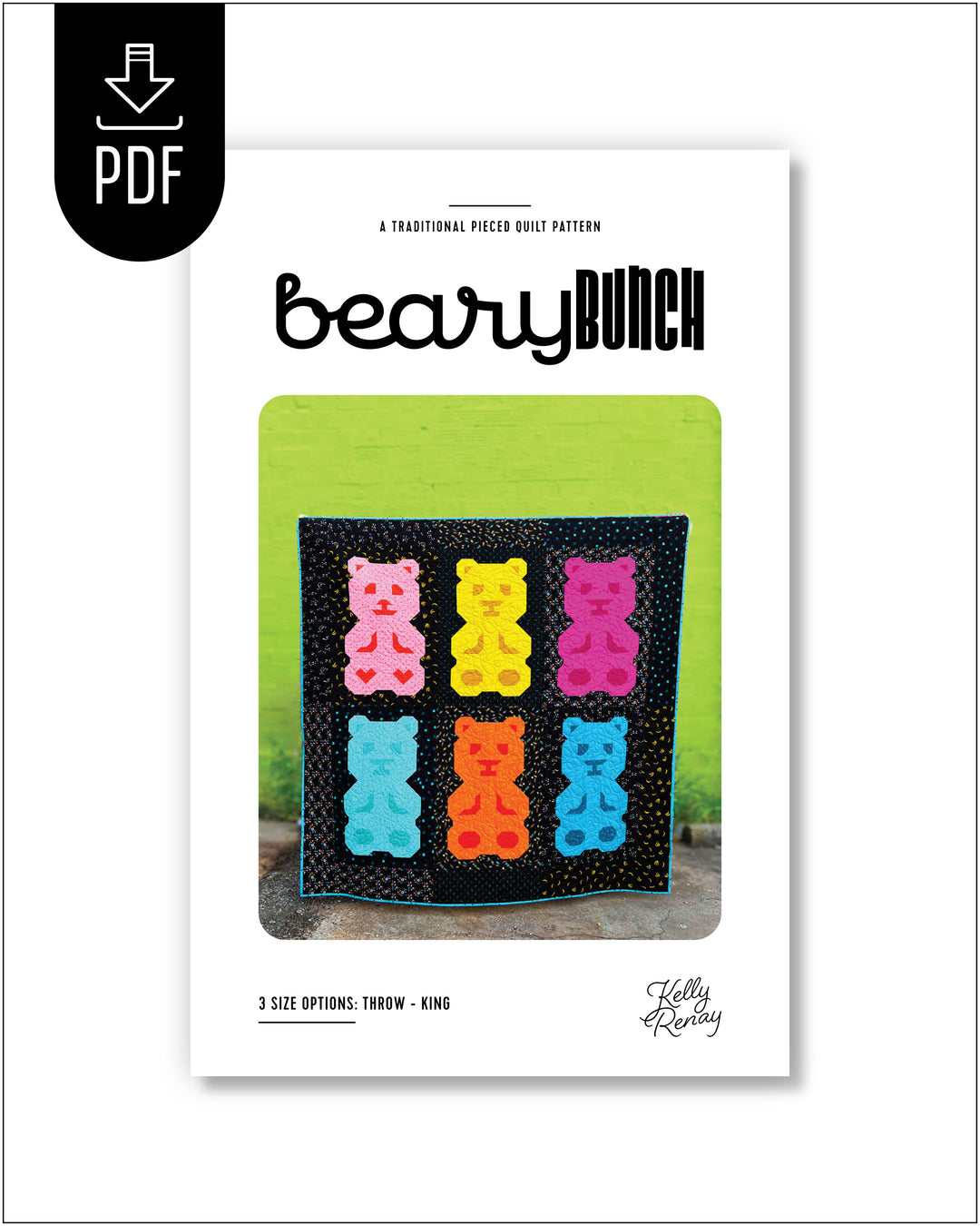 Beary Bunch Quilt Pattern Cover
