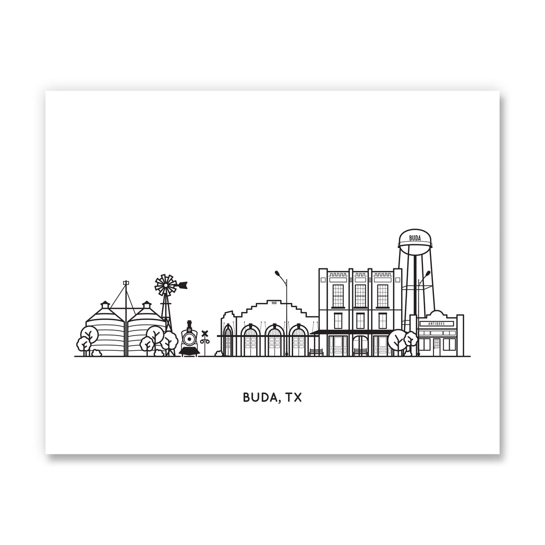 Buda Texas Townscape Art Print
