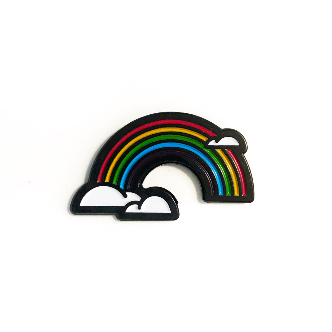 rainbow enamel pin