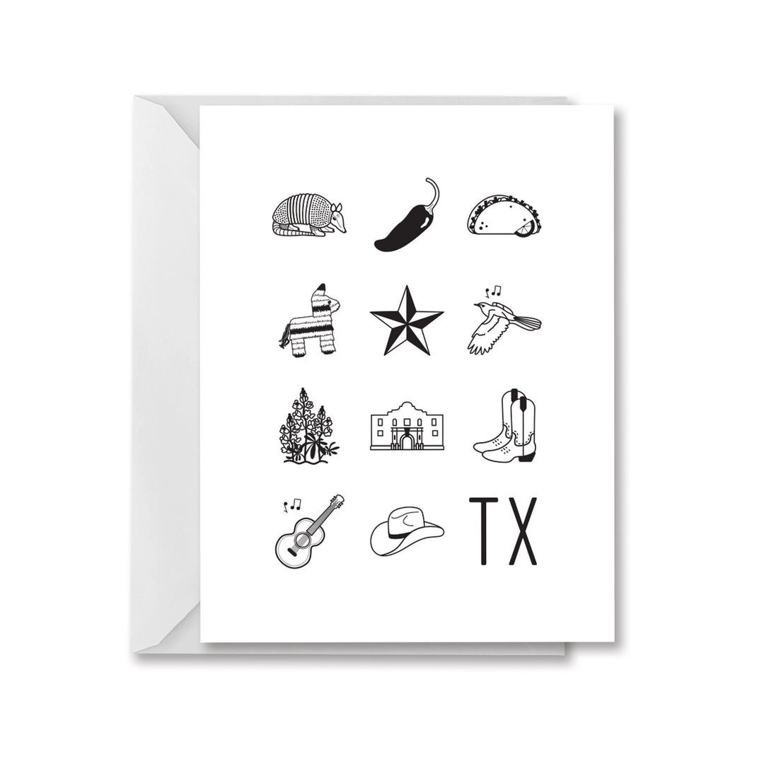 Icons of Texas Greeting Card