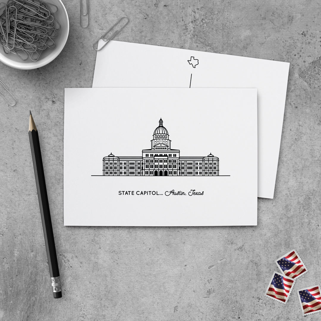 Texas Capitol Building Postcard