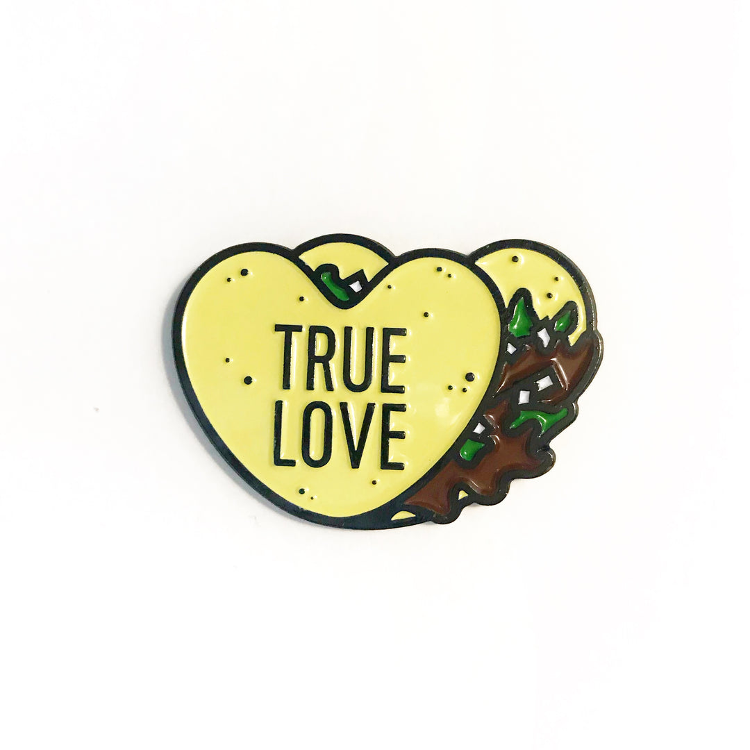 true love taco enamel pin