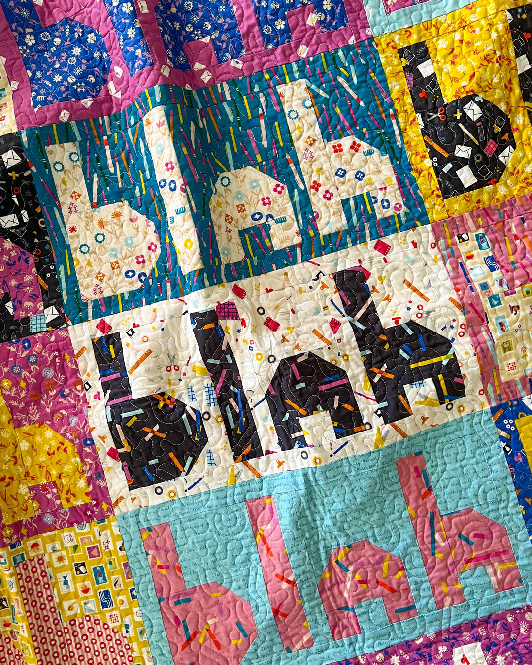 New... the Blah Blah Blah Quilt Pattern
