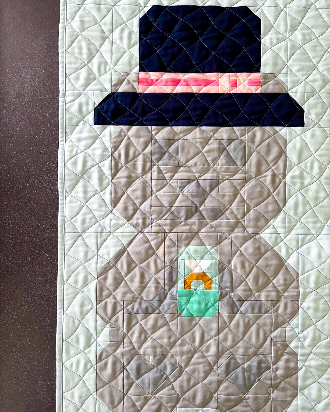 Mr Beary Bliss a quilt block pattern
