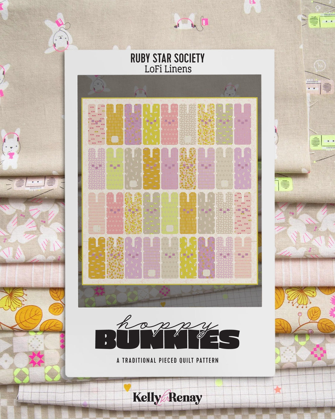 Hoppy Bunnies Quilt... featuring Ruby Star Society Lofi Linens