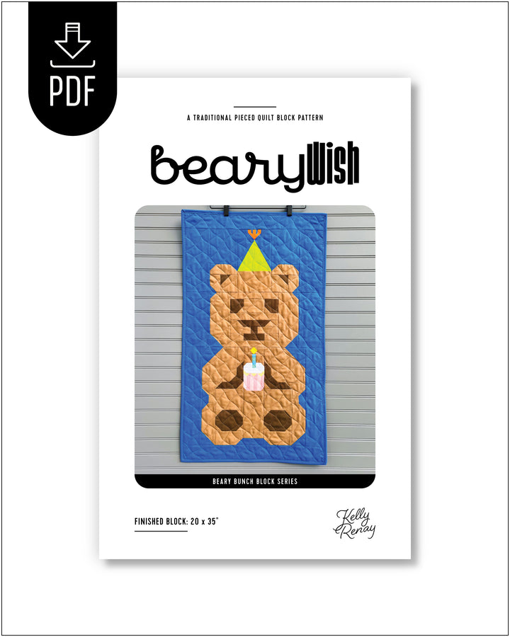 A PDF quilt block pattern cover for &