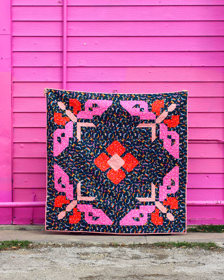 Flitter Flutter Quilt by Kelly Renay with Ruby Star Society fabric from the Stay Gold collection by Melody Miller