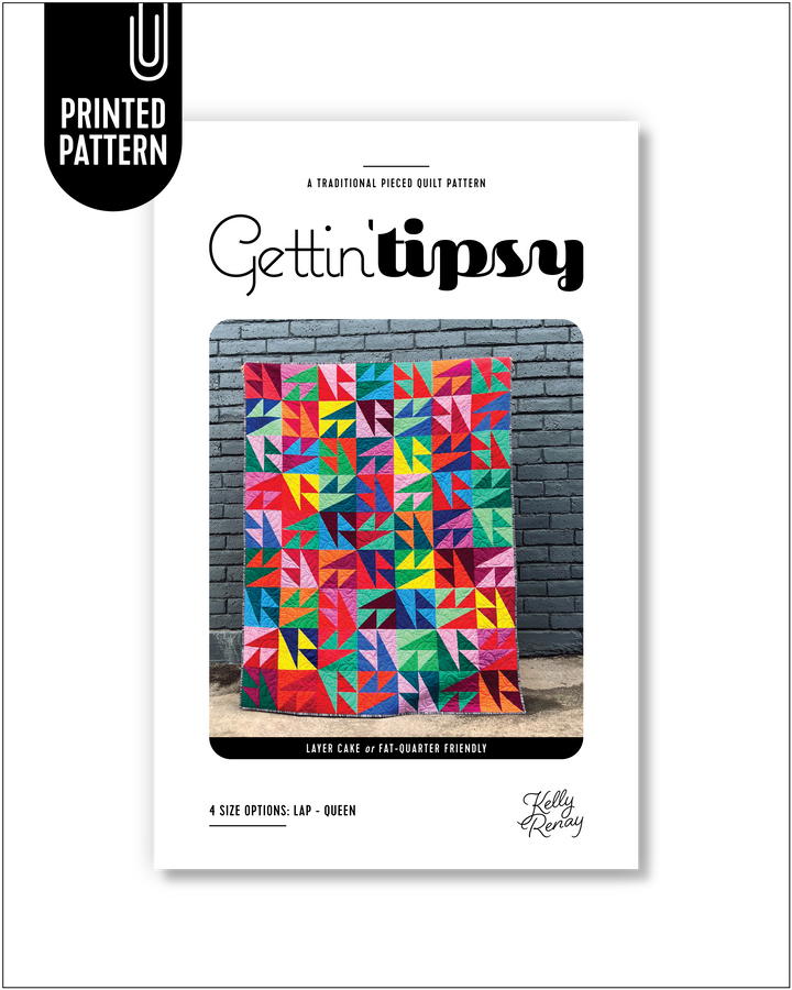 Gettin Tipsy Quilt Pattern Cover