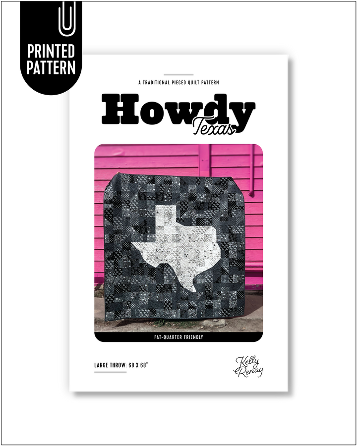 Howdy Texas Quilt Pattern Cover