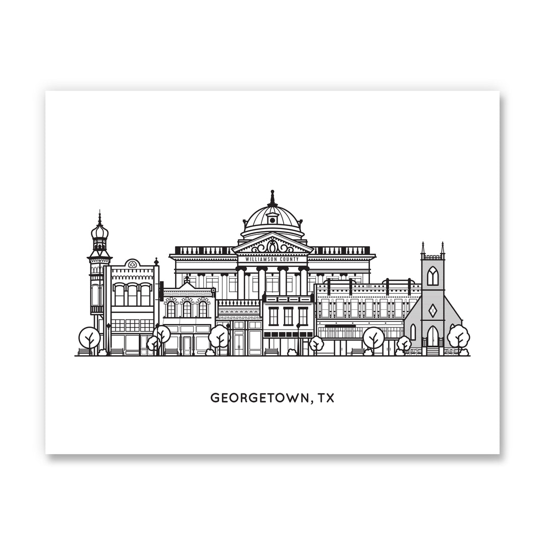 Georgetown Texas Art Print