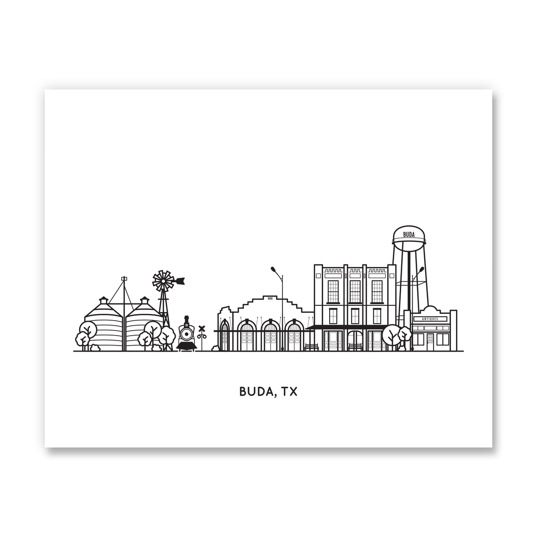 Buda Texas Townscape Art Print