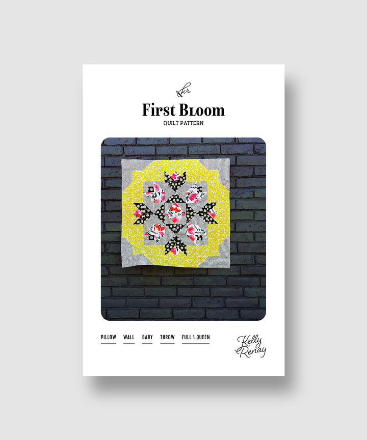 First Bloom Quilt Pattern Booklet Cover