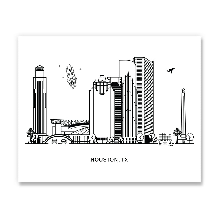 Houston Texas Art Print