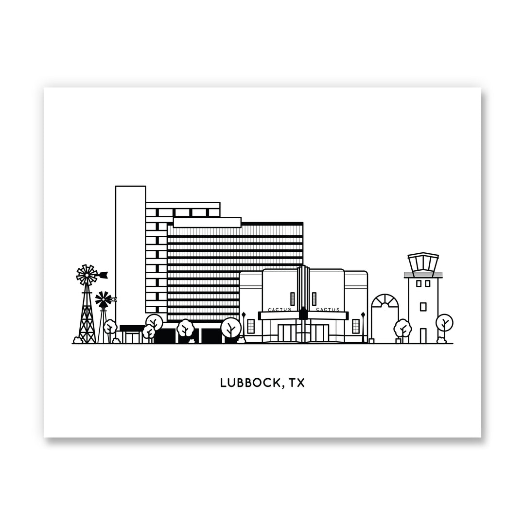 Lubbock Texas Art Print