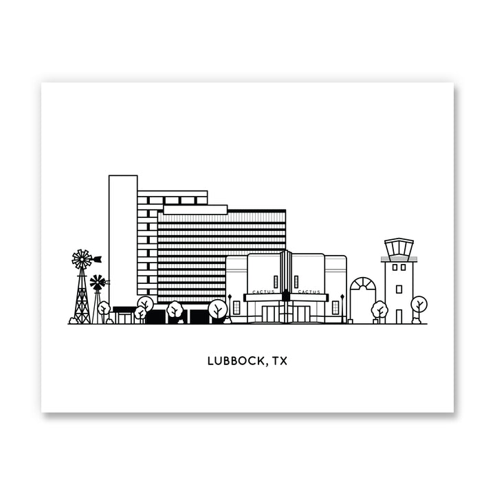 Lubbock Texas Art Print