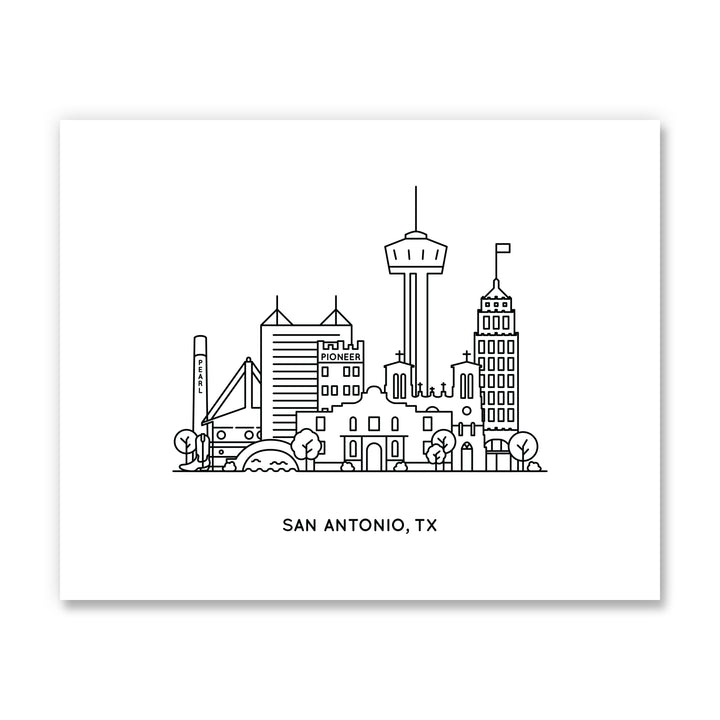 San Antonio Texas Art Print