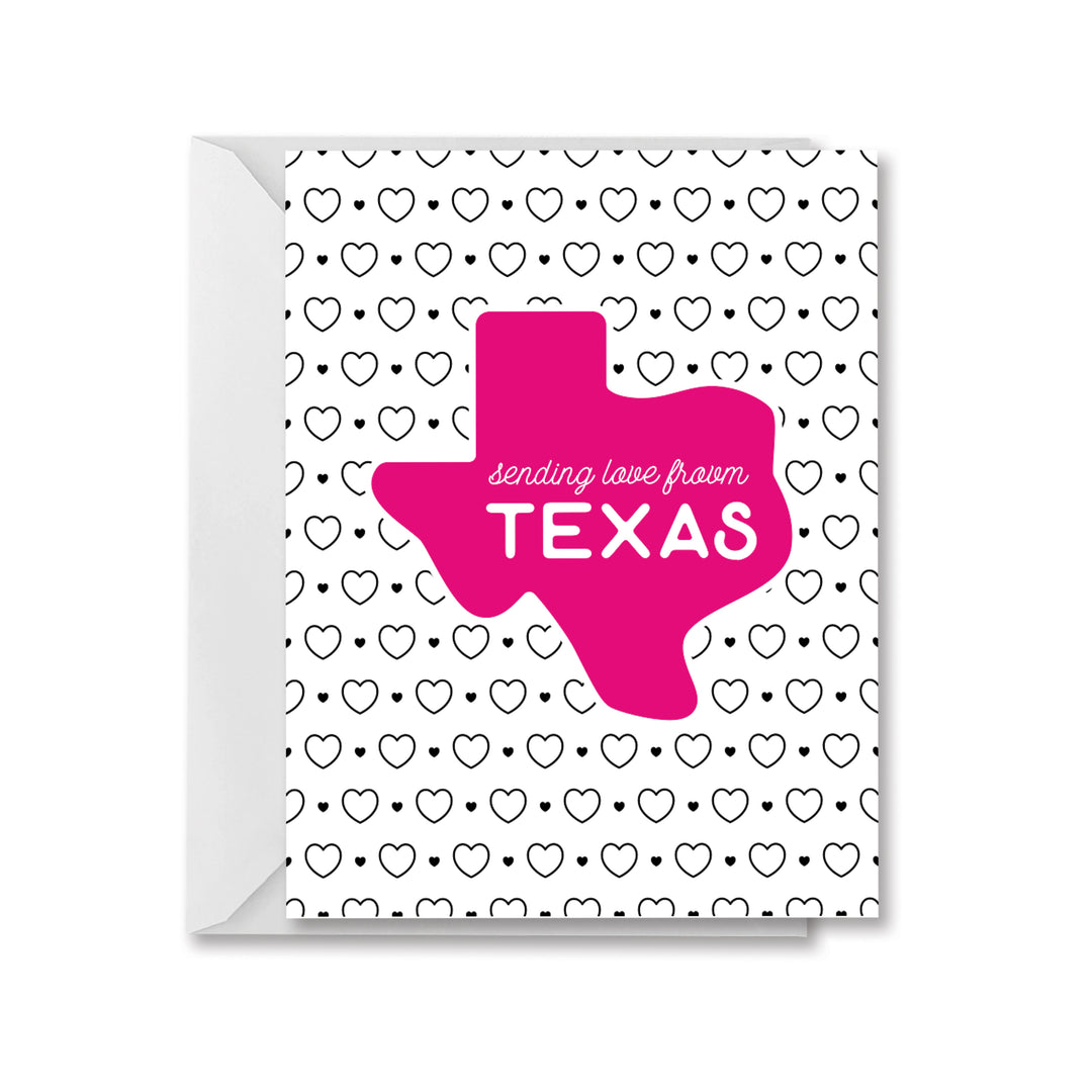 Sending Love from Texas greeting card by kelly renay
