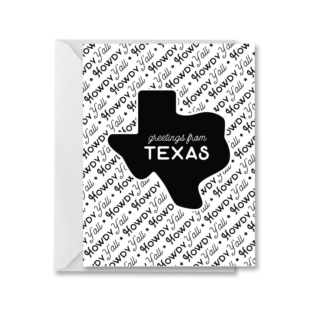 Greetings from Texas  greeting card