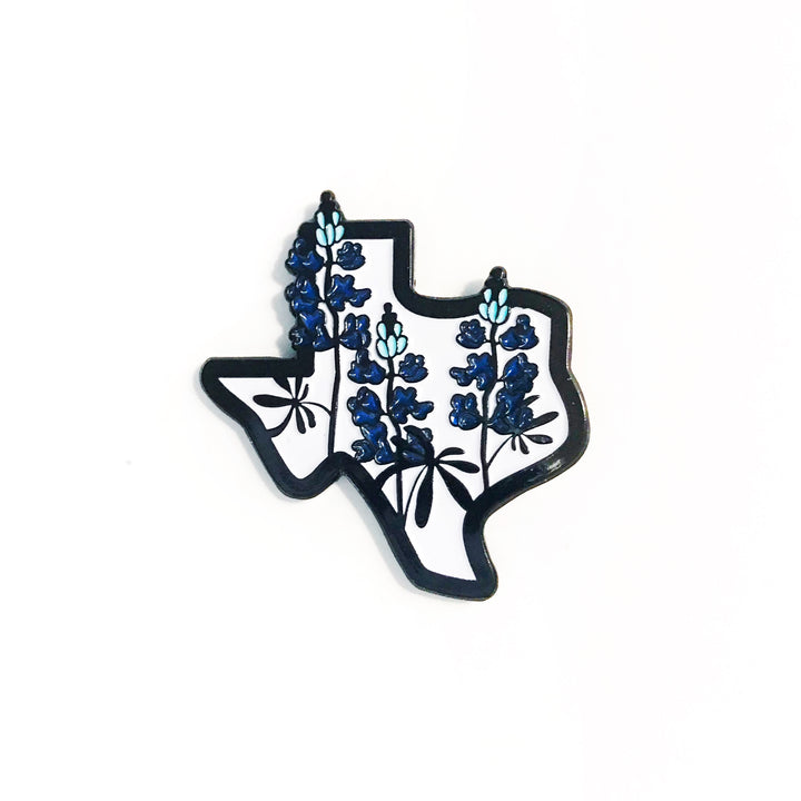 texas bluebonnet enamel pin