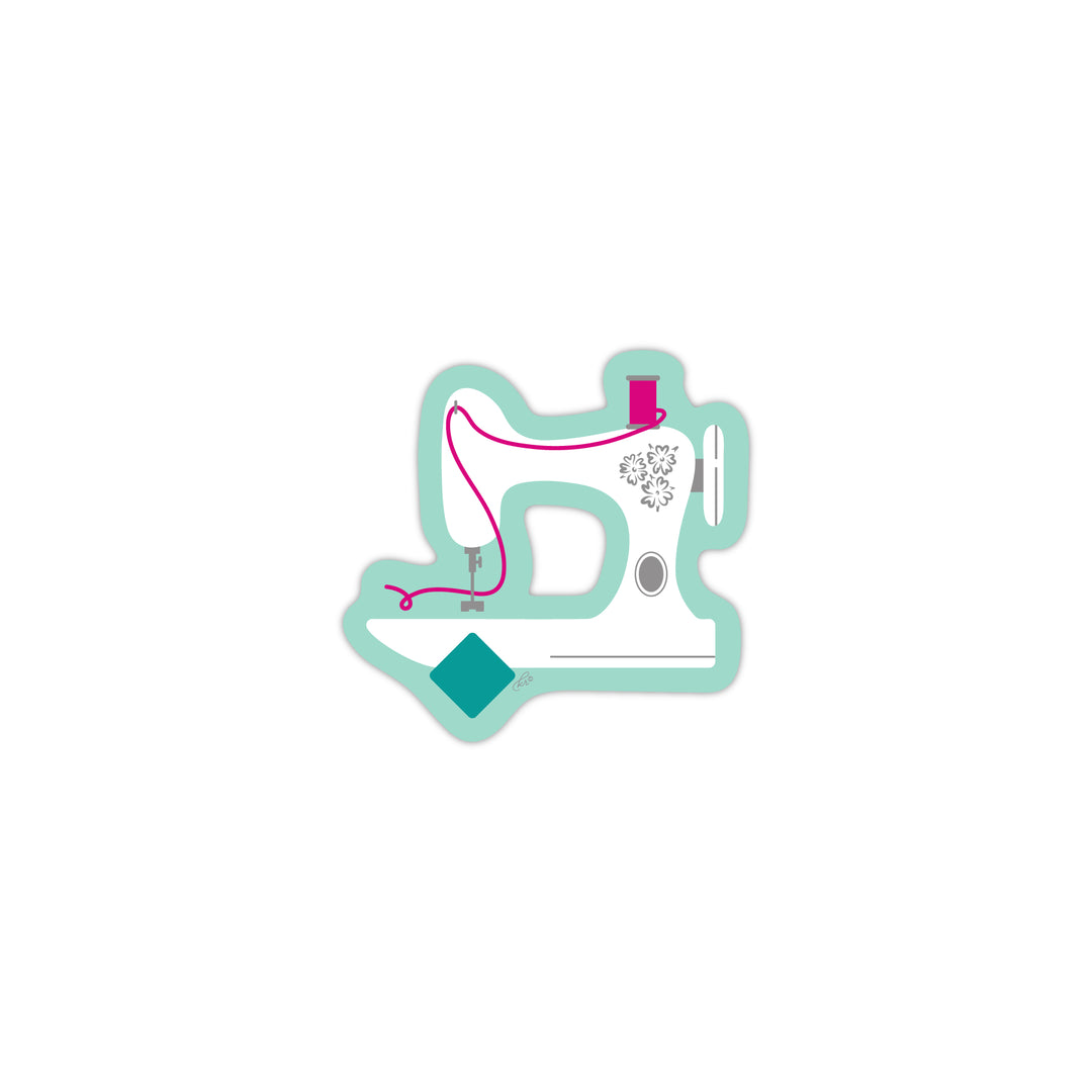 White Sewing Machine Sticker – Kelly Renay
